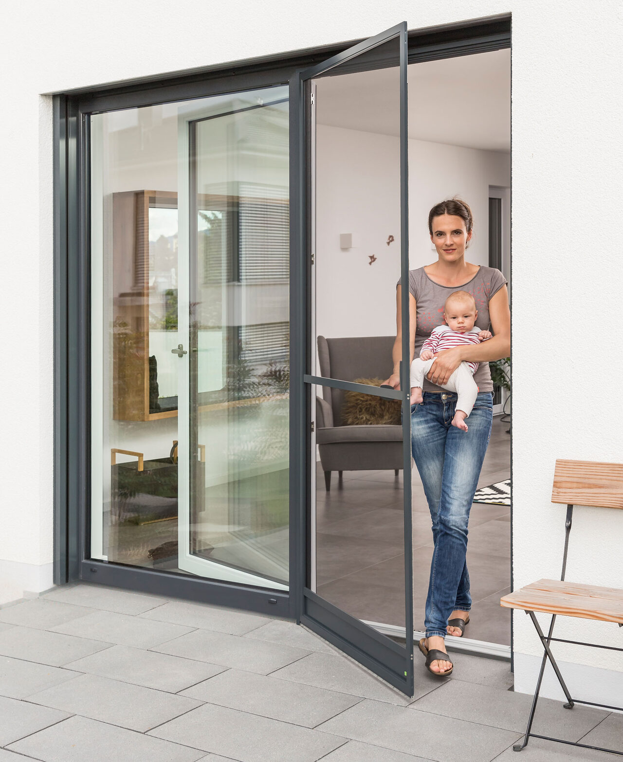 Insektenschutzlösung für Fenster und Türen